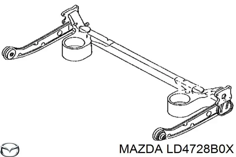 Купить LD4728B0X Mazda Оси полуприцепов и прицепов
