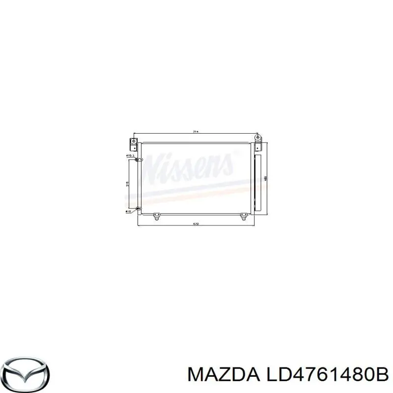 Купить LD4761480B Mazda Радиатор системы охлаждения кондиционера
