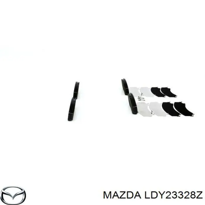 Передние тормозные колодки LDY23328Z Mazda