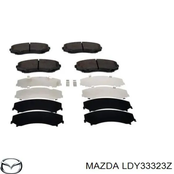 Купить LDY33323Z Mazda Колодки тормозные