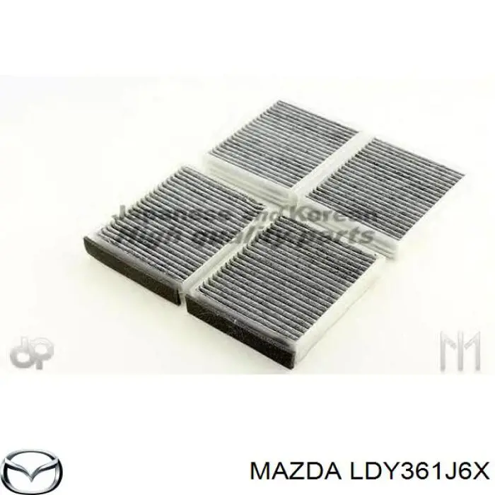 Фильтр воздушный отопителя Mazda LDY361J6X цена, от 7.98 USD
