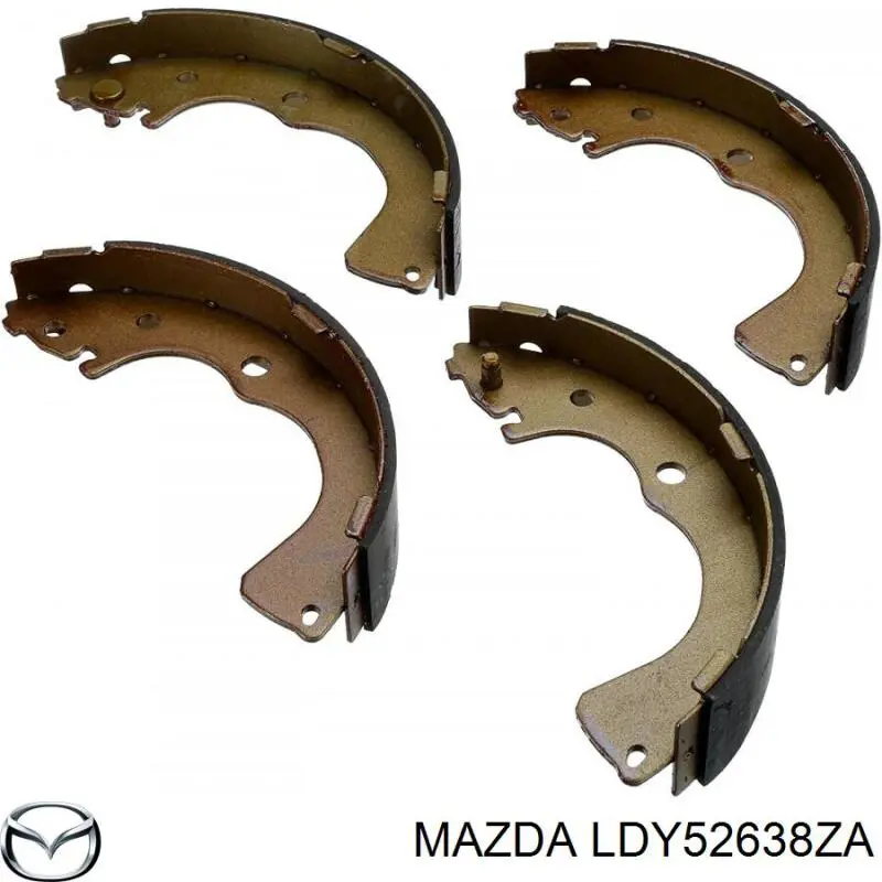 Задние барабанные колодки LDY52638ZA Mazda