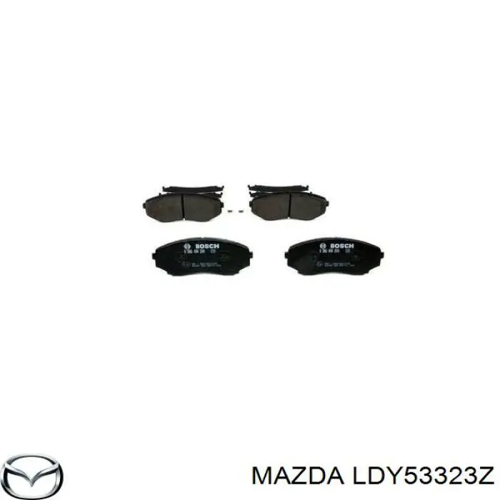 Купить LDY53323Z Mazda Колодки тормозные