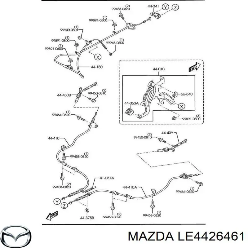  Mazda LE4426461 цена, от 44.53 USD