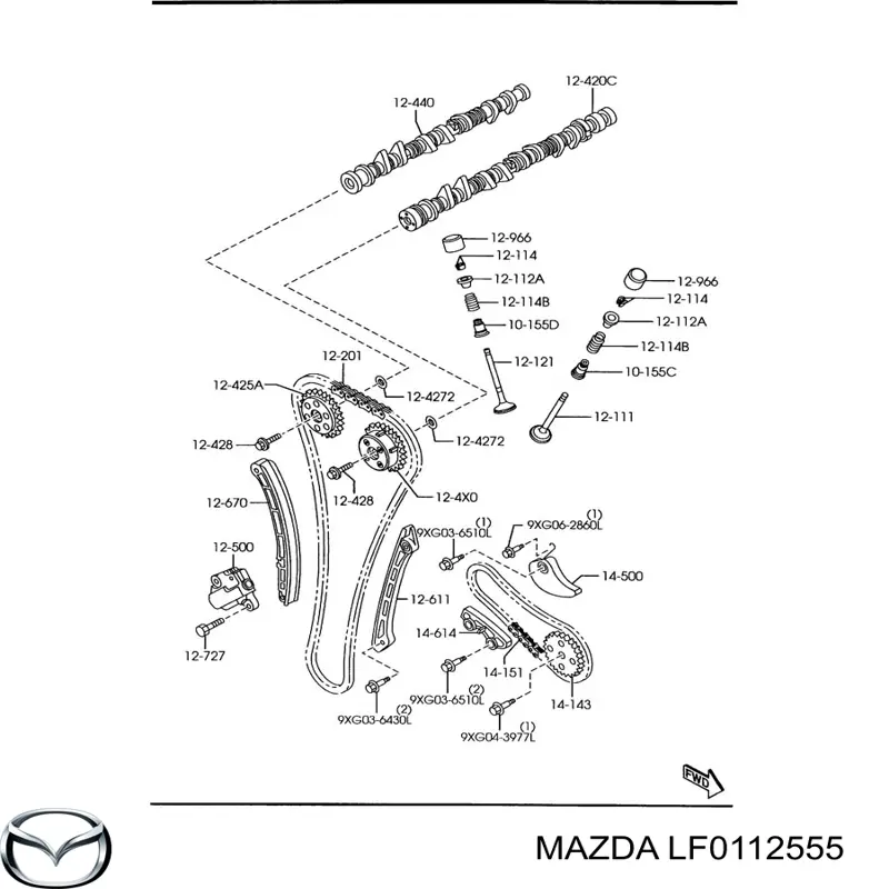 LF0112555 Mazda 