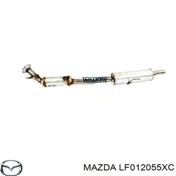 Каталитический нейтрализатор отработавших газов Mazda LF012055XC цена, от 147.37 USD