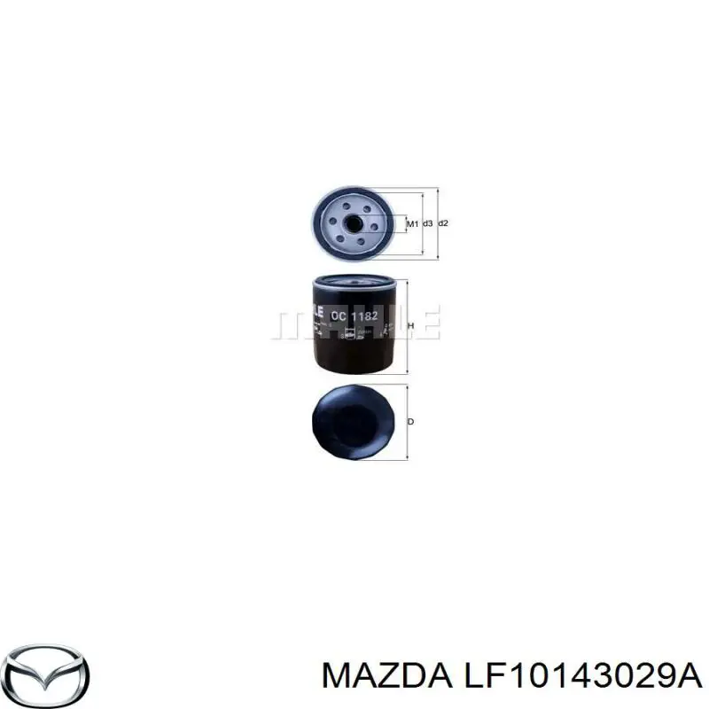 Фильтр очистки масла центробежный Mazda LF10143029A цена, от 5.58 USD
