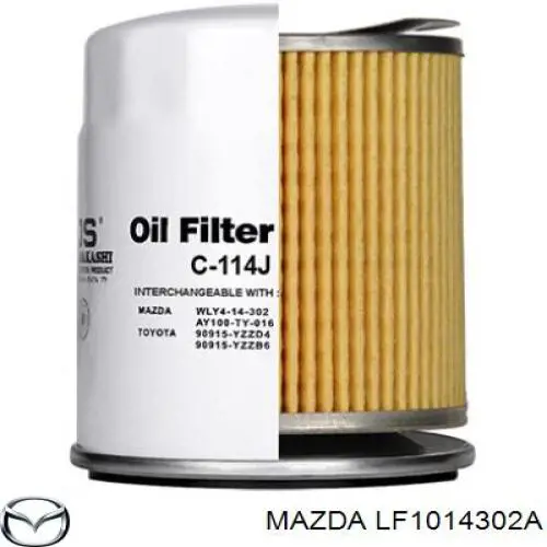 Фильтр очистки масла центробежный Mazda LF1014302A цена, от 5.62 USD