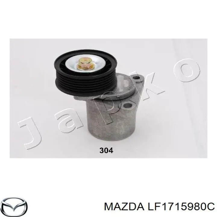 LF17-15-980C Mazda натяжитель приводного ремня