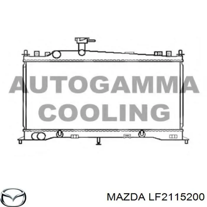 Радиатор LF2115200 Mazda