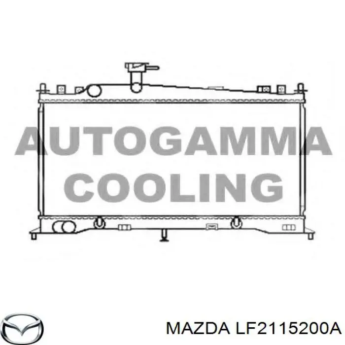 Купить LF2115200A Mazda Радиатор водяной