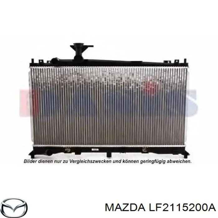 LF21-15-200A Mazda радиатор