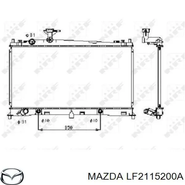 LF2115200A Mazda Радиатор основной