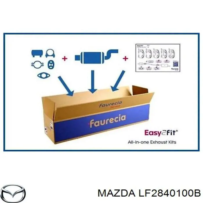 Выхлоп задний Mazda LF2840100B цена, от 98.71 USD
