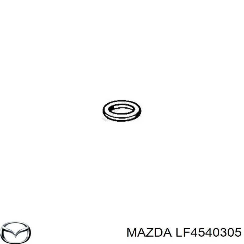 Кольцо приемной трубы глушителя на Mazda 6 GJ, GL