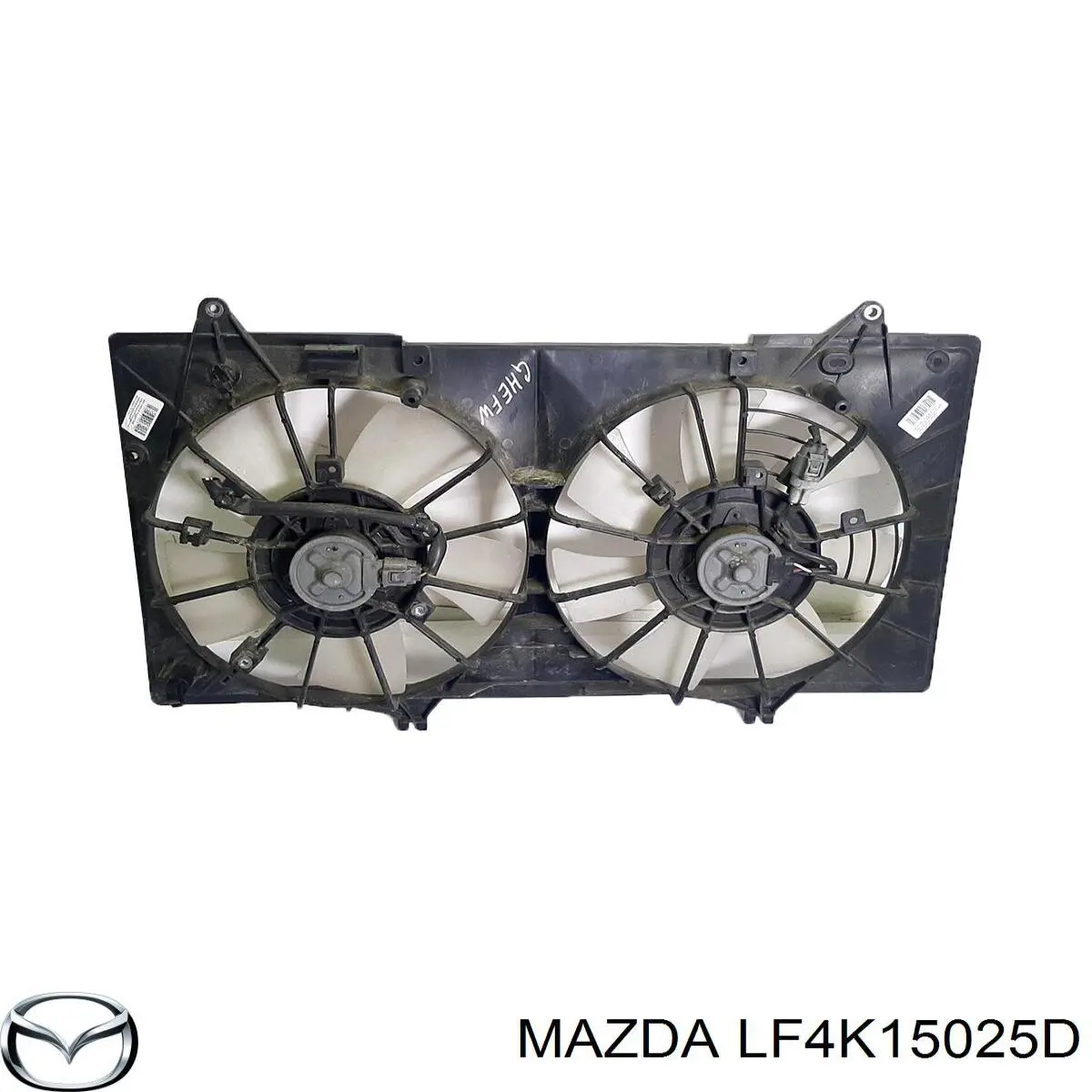 LF4K15025D Mazda электровентилятор охлаждения в сборе (мотор+крыльчатка)