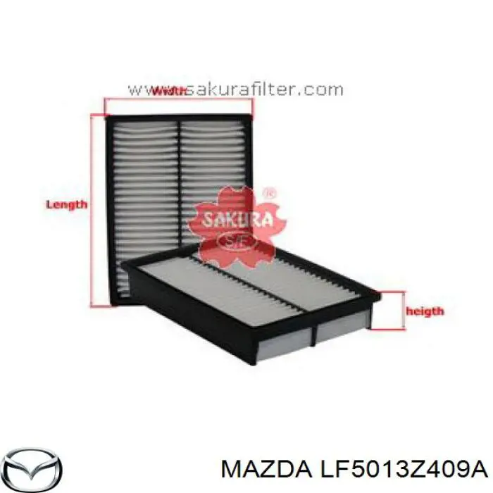 Купить LF5013Z409A Mazda Автомобильный фильтр воздуха