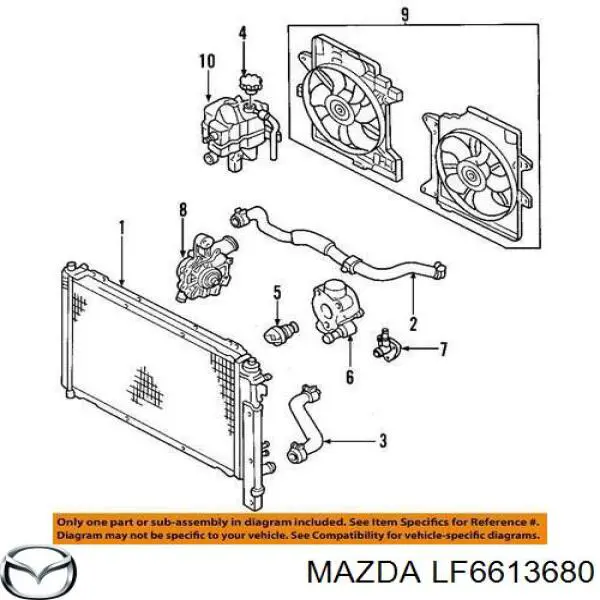 Купить LF6613680 Mazda 