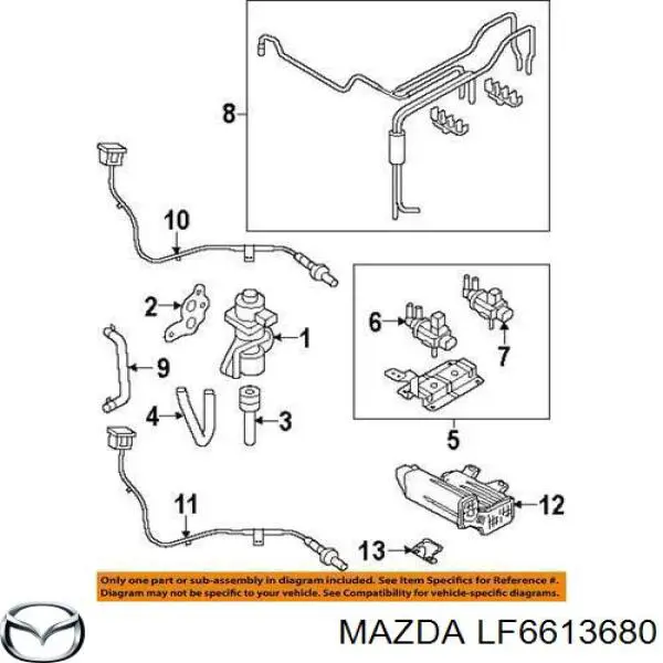  Mazda LF6613680 цена, от 6.40 USD