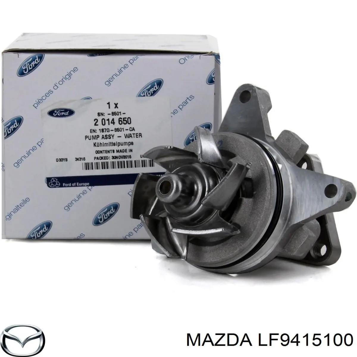 Помпа охлаждения Mazda LF9415100 цена, от 55.17 USD