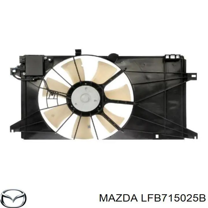 Электровентилятор охлаждения в сборе Mazda LFB715025B цена, от 85.92 USD