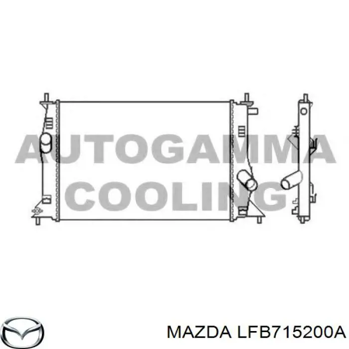 Радиатор LFB715200A Mazda