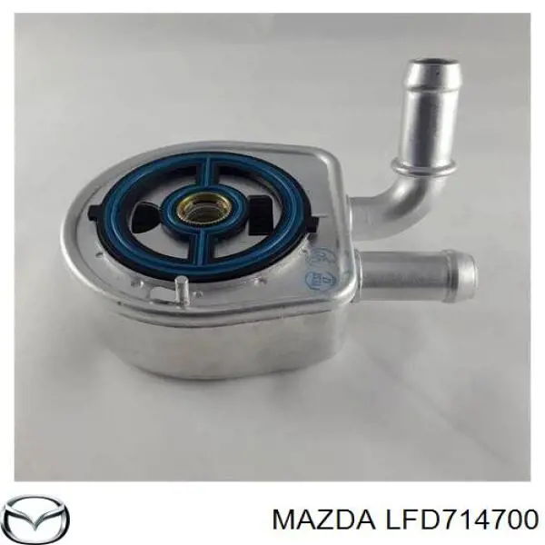 Радиатор масляный (холодильник), под фильтром LFD714700 Mazda