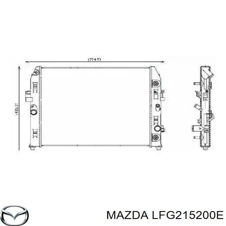 LFG215200E Mazda Радиатор основной