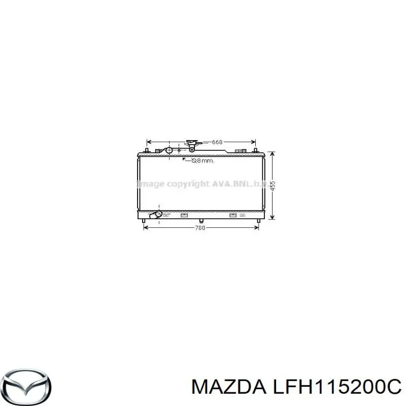 Радиатор LFH115200C Mazda