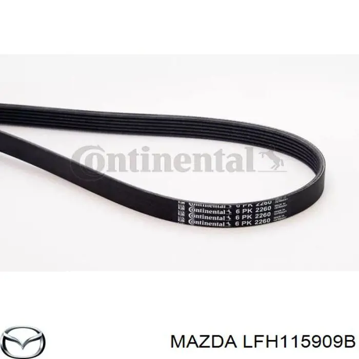 Correa trapezoidal LFH115909B Mazda