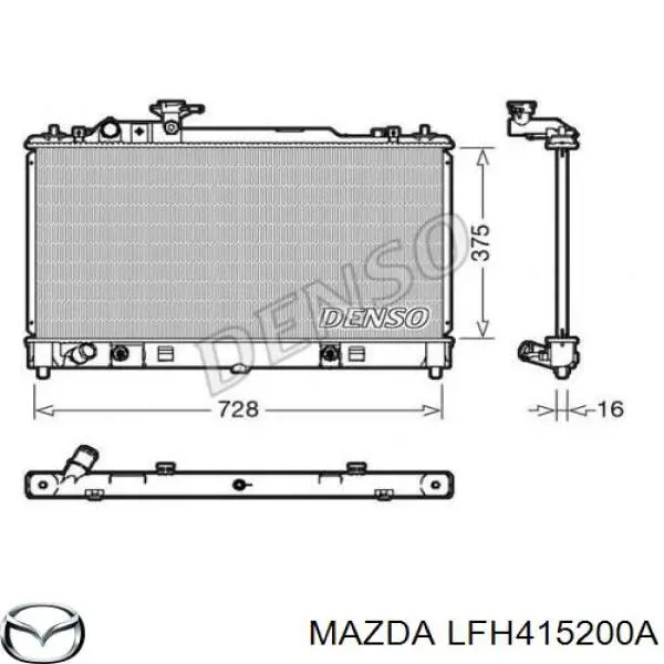 Радиатор LFH415200A Mazda