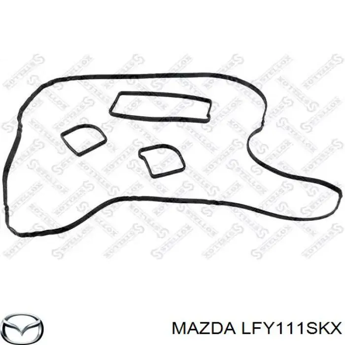 Полукольцо упорное (разбега) коленвала, 2-й ремонт (0,50), комплект на Mazda 3 BK14