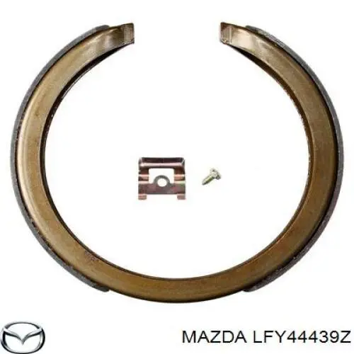 LFY44439Z Mazda колодки ручника (стояночного тормоза)