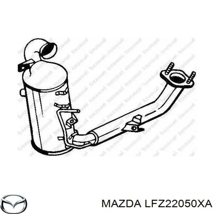 Каталитический нейтрализатор отработавших газов Mazda LFZ22050XA цена, от 361.08 USD