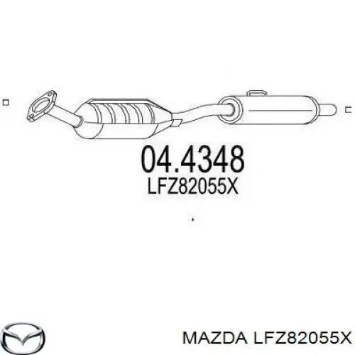 Каталитический нейтрализатор отработавших газов Mazda LFZ82055X цена, от 147.37 USD