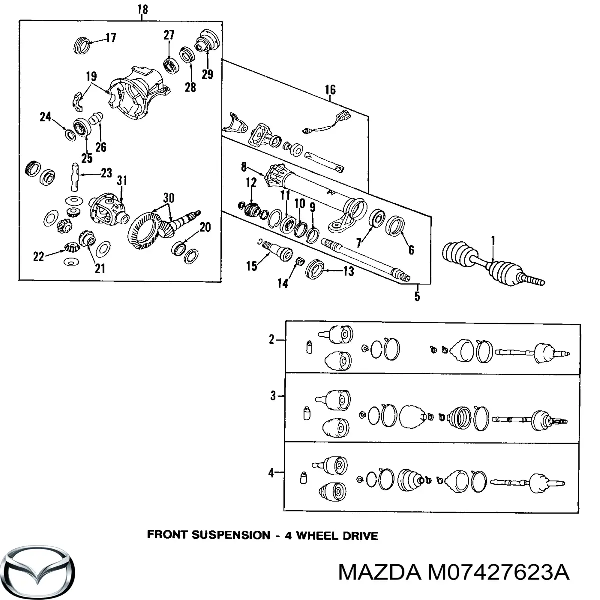Сальник полуоси переднего моста, левой Musashi M4548 цена, от 4.29 USD