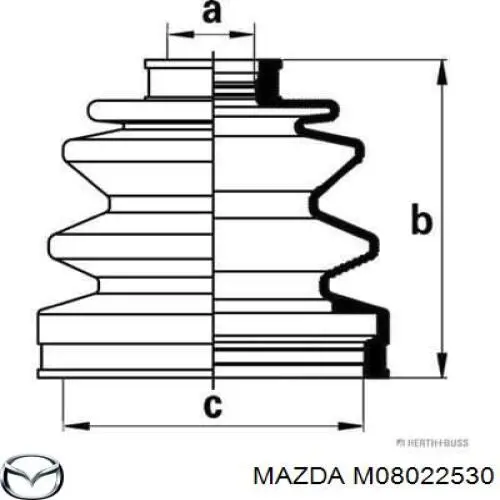 Чехол шруса Mazda M08022530 цена, от 14.13 USD