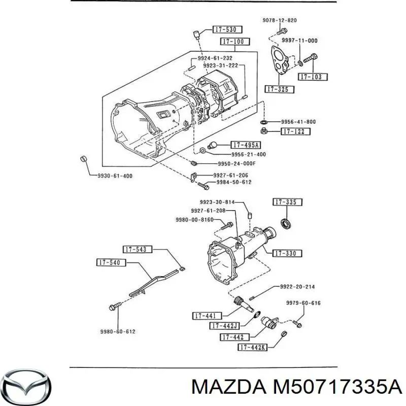 Сальник АКПП/КПП входного вала Mazda M50717335 цена, от 15.02 USD