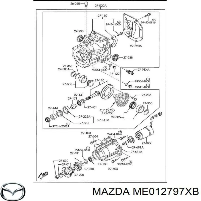ME01-27-97XB Mazda - купить недорого в Украине