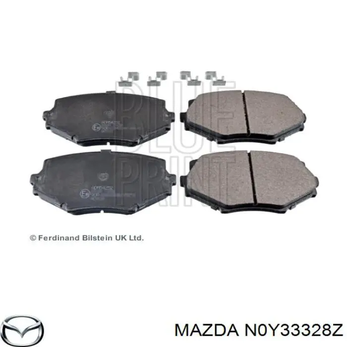 Передние тормозные колодки N0Y33328Z Mazda