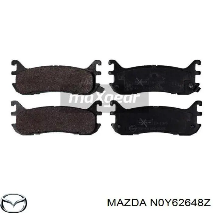 Задние тормозные колодки N0Y62648Z Mazda