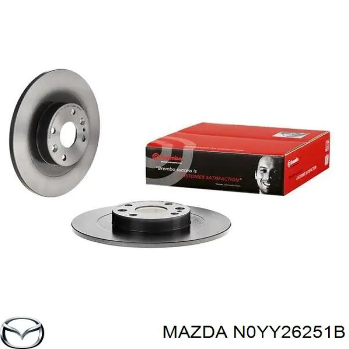 Тормозные диски N0YY26251B Mazda