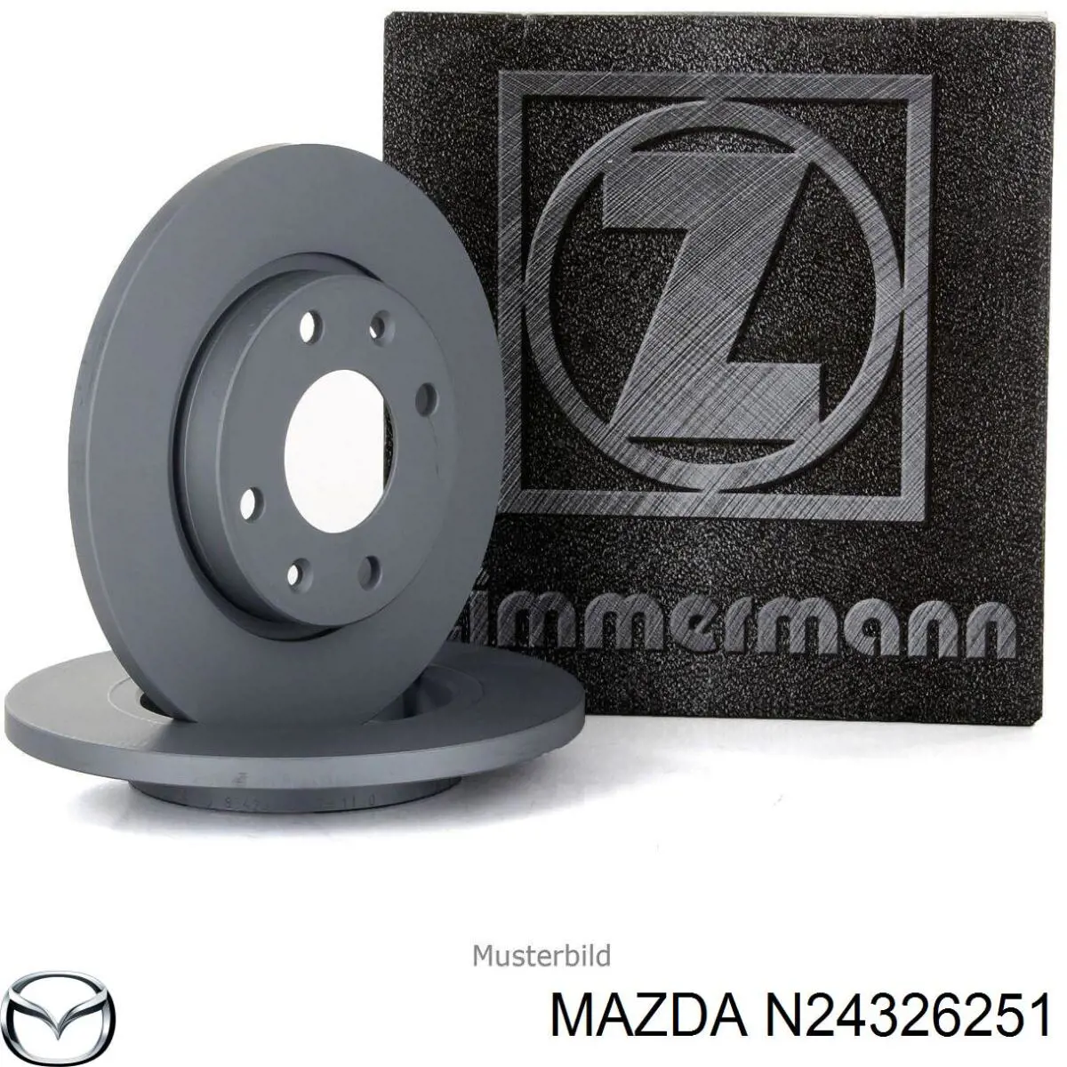 Купить N24326251 Mazda Диск тормозной задний