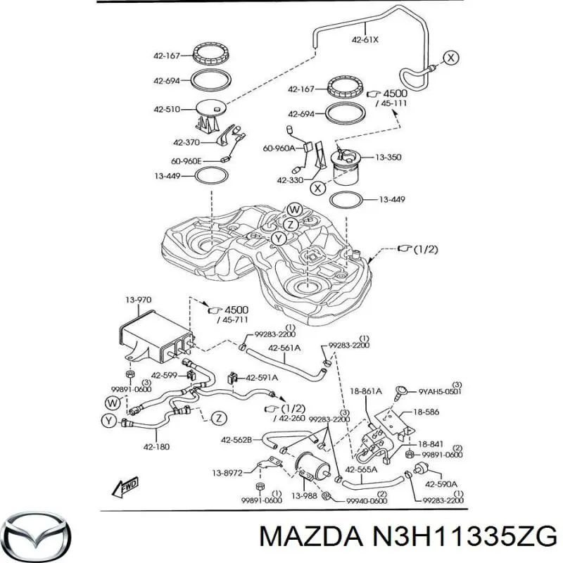 N3H11335ZG Mazda 