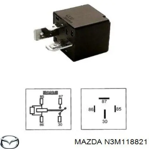 Реле вентилятора Mazda N3M118821