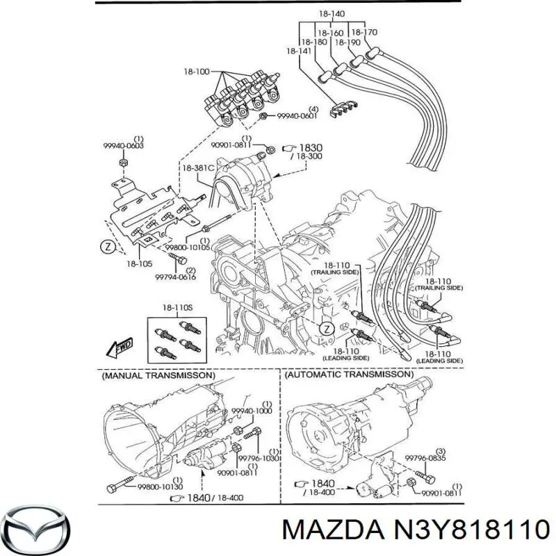 N3Y818110 Mazda