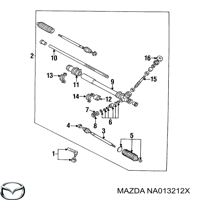 Пыльник рулевой рейки FD0132125A Suzuki