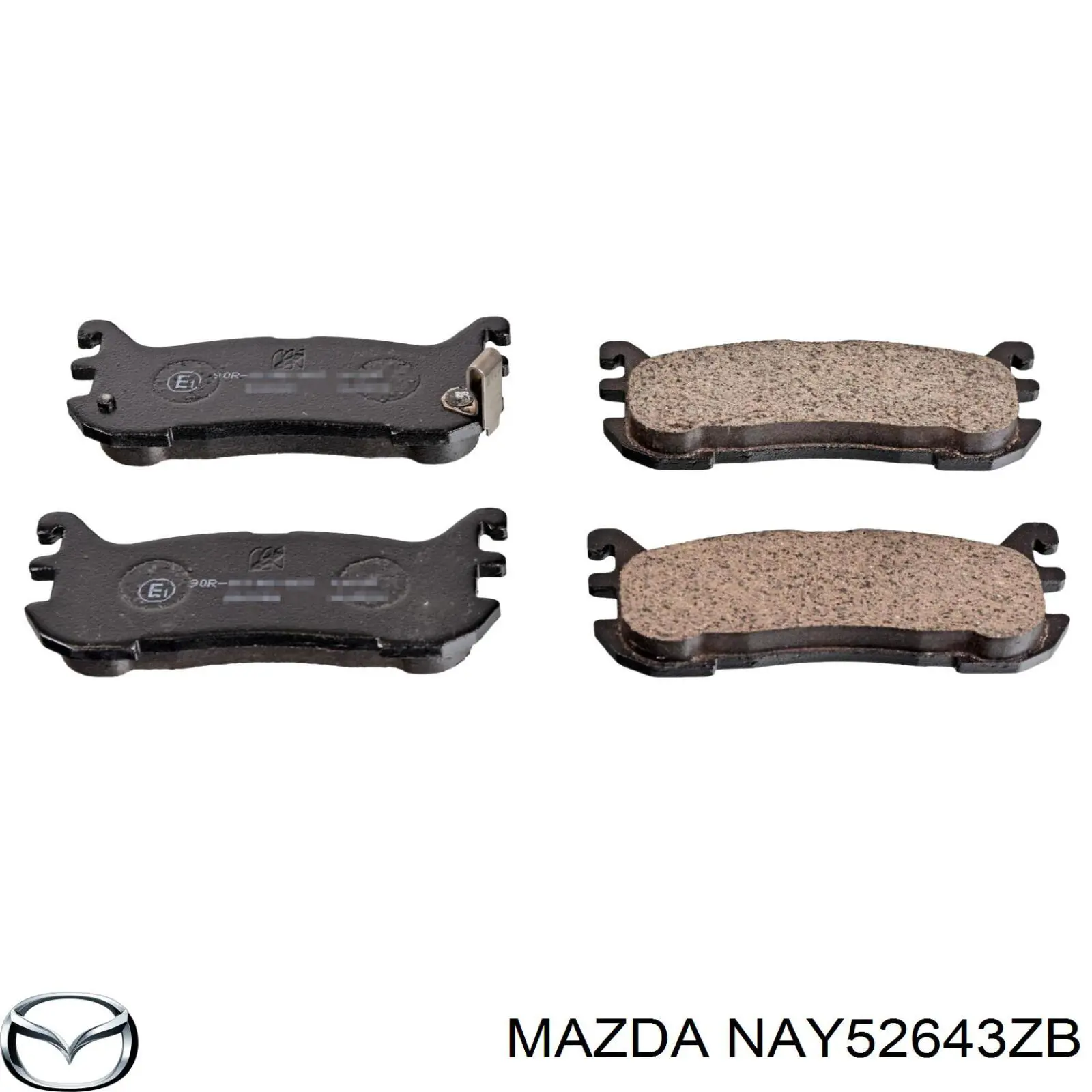 Задние тормозные колодки NAY52643ZB Mazda