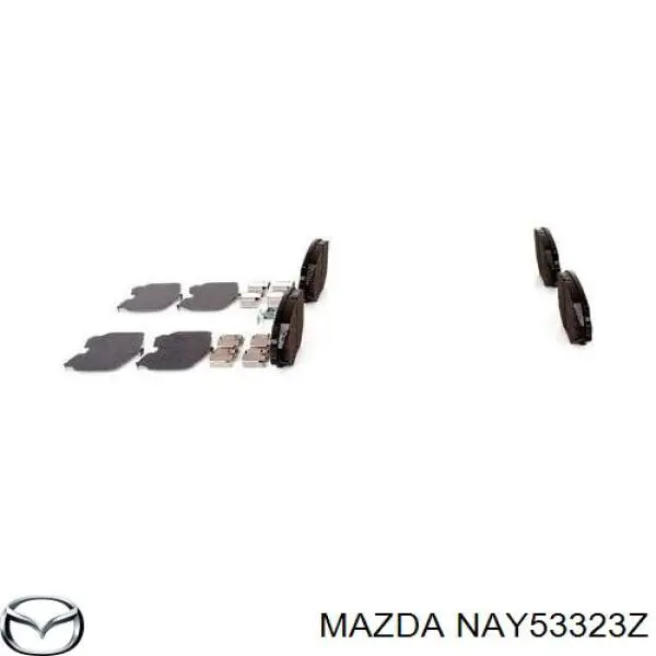 Передние тормозные колодки NAY53323Z Mazda