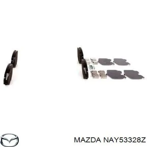 Передние тормозные колодки NAY53328Z Mazda